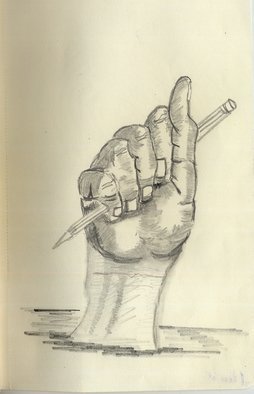 Eve Co, 'I HAVE IT', 2010, original Drawing Pencil, 5.5 x 8  x 0.5 inches. Artwork description: 3495  I HAVE IT - SKETCH  ...