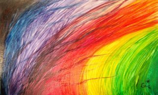 Eve Co; Rainbow, 2009, Original Watercolor, 0.5 x 11 inches. Artwork description: 241 Favorite Color RainbowWatercolor ...