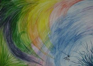 Eve Co; Swirl, 2003, Original Watercolor, 24 x 18 inches. Artwork description: 241 SwirlsStrathmore PaperWindsor  Newton WatercolorsSwirls - abstract, I was lonely on this day, did 4 swirlabstract paintings.  Enjoy o...