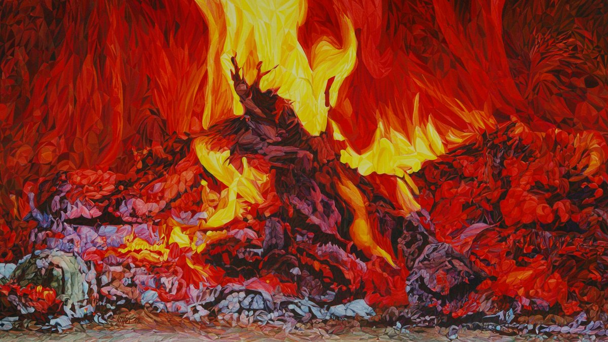 Imelda Feraille; Nature Element 3 Ignes Colore, 2012, Original Watercolor, 74 x 42 cm. Artwork description: 241 Feel the warm glow on your face while observe the flames that never look the same way twice. Slowly but persistent, the flame finds its way through the log  ...