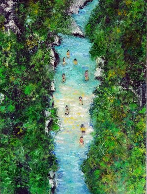 Indrani Ghosh; Acheron River Oil Painting, 2023, Original Painting Oil, 12 x 16 inches. Artwork description: 241 The  Acheron River Greece Oil Painting  is a stunning artwork capturing the essence and beauty of the Acheron River in Greece. The painting is executed using oil paints, known for their rich and vibrant colors, which allows the artist to convey the natural splendor and atmosphere of ...