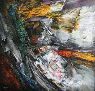 Sergei Inkatov; Encounter, 2017, Original Painting Oil, 80 x 80 cm. 