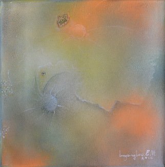 Inn-Yang Low E.h.; Lotus, 2015, Original Mixed Media, 30 x 30 inches. Artwork description: 241 lacrylique, Canvas...