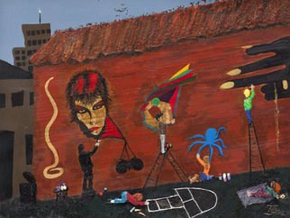 Ione Citrin; Basquiat Lives, 2011, Original Watercolor, 23 x 30 inches. Artwork description: 241  23