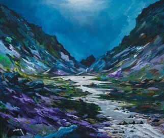 Conor Murphy; The Gap Of Dunloe, 2019, Original Painting Acrylic, 24 x 20 inches. Artwork description: 241 Painted from tubes of passion in Ireland by an Irish artist.The pass is located between MacGillycuddy s Reeks  west  and Purple Mountain  east  in County Kerry, Ireland. The road through The Gap, from Kate Kearney s Cottage down to Lord Brandon s Cottage, is about 11 ...