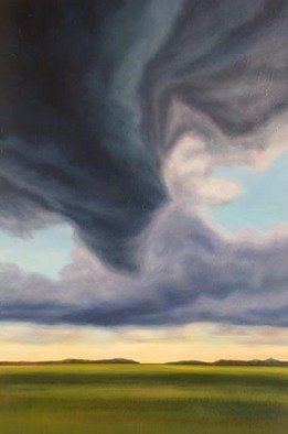 Ian Sheldon; Overhead Threat, 2010, Original Painting Oil, 48 x 72 inches. 