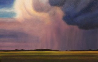 Ian Sheldon; Waning Storm At Sundown, 2010, Original Painting Oil, 66 x 42 inches. 