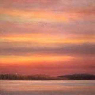 Ian Sheldon; Winter Evening, 2007, Original Painting Oil, 36 x 36 inches. 