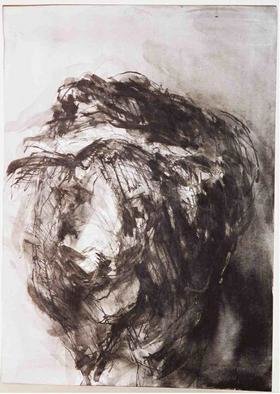 Tamara Sorkin, 'Meirs Cow', 1990, original Painting Ink, 21 x 30  cm. 