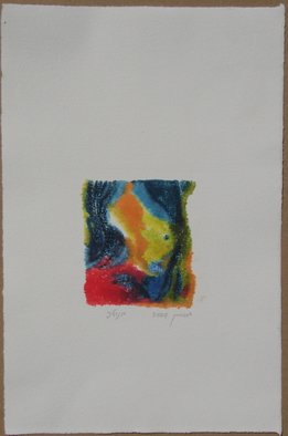 Tamara Sorkin, 'Fibrepen Monoprint 2009', 2009, original Printmaking Monoprint, 10 x 10  cm. 