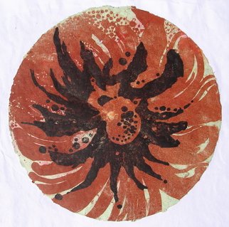 Tamara Sorkin, 'Flower Litho 3', 2011, original Printmaking Lithography, 30 x 30  cm. Artwork description: 1758     lithograph on recycled handmade paper    ...