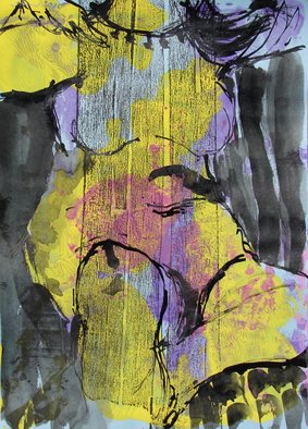 Tamara Sorkin, 'Ink On Print Nude 2', 2009, original Drawing Other, 20 x 30  cm. 
