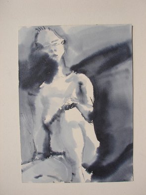 Tamara Sorkin, 'Nude 2007', 2007, original Painting Ink, 25 x 35  cm. 