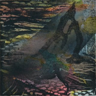 Tamara Sorkin, 'Print On Watercolour 5', 2009, original Printmaking Other, 10 x 10  cm. 