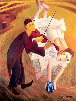 Israel Tsvaygenbaum; Conjured Melodies, 2003, Original Painting Oil, 36 x 48 inches. Artwork description: 241  