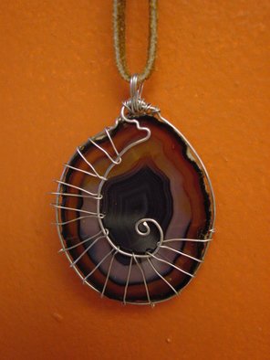 Ivana Madirazza; Nautilus , 2012, Original Jewelry, 1 x 1 inches. Artwork description: 241  Sterling Silver wireHand made in CanadaOne of a Kind      ...