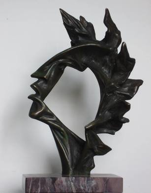 Alexander Iv Ivanov; Poetry, 2013, Original Sculpture Bronze, 23 x 25 cm. Artwork description: 241 bronze, sculpture, poet, abstraction, poetry, creativity, art...