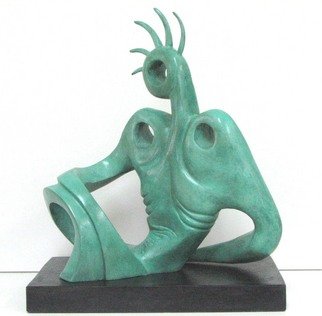 Jacques Malo; Model, 2006, Original Sculpture Bronze, 23 x 21 inches. 