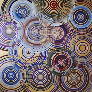 Jaja Dario; Ordinary World, 2017, Original Painting Acrylic, 48 x 48 inches. Artwork description: 241  Everyone is my world. . . abstract acrylic painting, abstract art, visual art, visual music, music, circles, spheres, contemporary art, painting on wood...