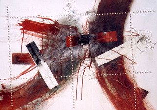 Alexandru Jakabhazi; FREE ONESELF, 2001, Original Mixed Media, 80 x 60 cm. Artwork description: 241  TRANSYLVANIAN ABSTRACT ART - ...
