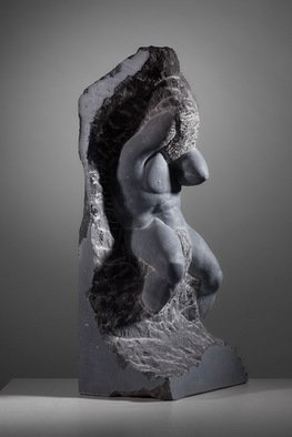 James Mcloughlin; Our Troubles And Worries, 2011, Original Sculpture Stone, 13 x 27 inches. Artwork description: 241  Carved out of Kilkenny Limestone this piece was inpired by the unfinished statues of the master sculptor Michelangelo.   ...