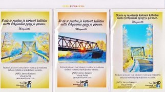 Jarmo It�niemi; Photo Magnet, 2014, Original Photography Color, 54 x 86 mm. Artwork description: 241  Bridges of LIINAMAA and LAITURI villages Finland   ...