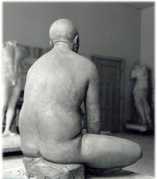 Bruce Naigles; Nameless, 1994, Original Sculpture Other,  130 cm. Artwork description: 241 From the back...