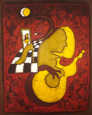 Javier Ca�ete; Melody Of A Dream, 2008, Original Painting Other, 12 x 15 inches. Artwork description: 241  The representation of a dream where shapes or events are connected each others and tell a history. ...