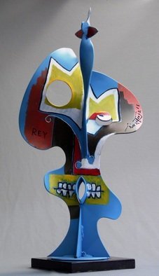 Francisco Javier Astorga Ruiz Del Hoyo.; Contemporary Mask, 2018, Original Sculpture Steel, 13 x 26 inches. Artwork description: 241 Contemporary interpretation of ancient mexican masks. ...
