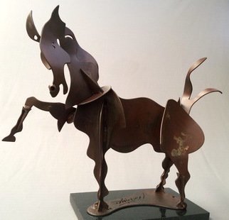 Francisco Javier Astorga Ruiz Del Hoyo.; Wei Dynasty Horse, 2018, Original Sculpture Steel, 22 x 19 inches. Artwork description: 241 Contemporary Interpretation of ancient chinese Pottery sculpture. ...