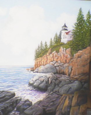 Janet Glatz; Bass Harbor Head Light Acadia, 2020, Original Painting Oil, 16 x 20 inches. Artwork description: 241 The most famous lighthouse in Maine, Bass Harbor Light is many peoples  must do trip while on Mt. Desert Island, Maine. ...