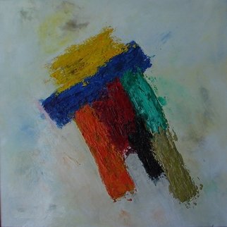 Jean Claude; Pisa Tower, 2012, Original Painting Oil, 36 x 36 inches. Artwork description: 241   Abstract, RED                ...
