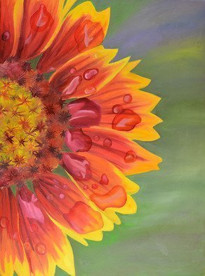 Jamie Boyatsis; Sunflower, 2014, Original Painting Oil, 30 x 40 inches. 