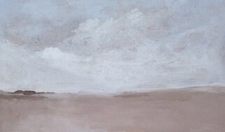 Jennifer Coleman Bryant-Wieber; Sky Study 2, 2009, Original Painting Oil, 12 x 7 inches. Artwork description: 241 Study for larger cloud painting ...