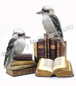 An-Chi Cheng, 'Aussie Kookaburra', 2007, original Computer Art,    cm. Artwork description: 1758 And God said, Let the earth bring forth living creatures according to their kinds cattle and creeping things and beasts of the earth according to their kinds.  Genesis 124...