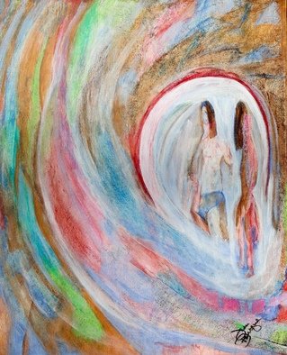 Jean Bourque; Looking Glass Woman, 2017, Original Painting Acrylic, 16 x 20 inches. Artwork description: 241 A thin woman sees herself as larger in the looking glass. Original Painting on canvas professionally framed and ready to hang. The canvas measured 20x16. With frame it is about 4 more inches all around. ...