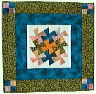 Jean Judd, 'Royal Pinwheels', 2004, original Textile, 28 x 28  x 0.3 inches. Artwork description: 2703  One of several textile artworks featuring pinwheels as the design element.  Hand quilted and hand bound.Artwork is accompanied by a Certificate of Authenticity signed by the artist.Exhibition History - - Manchester National Juried Fine Art Exhibition at the 12 12 Gallery in Richmond, VA.  February 23, 2007 ...