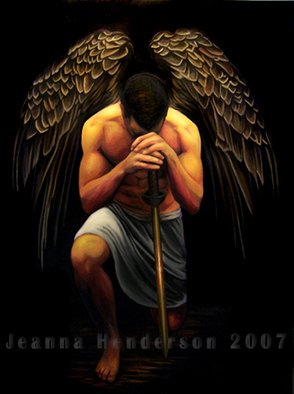 Jeanna Henderson; Mika El, 2007, Original Painting Oil, 36 x 48 inches. Artwork description: 241  A different take on a familiar name, Michael the Archangel. 36. 0 ...
