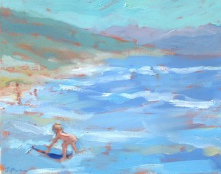 Jessica Dunn, 'Baby Surfer', 2007, original Painting Oil, 30 x 24  x 3 cm. 