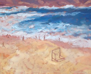 Jessica Dunn, 'Beach Life', 2007, original Painting Oil, 150 x 120  x 4 cm. 