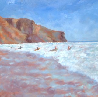 Jessica Dunn; Praia De Arrifana, 2007, Original Painting Oil, 100 x 100 cm. 