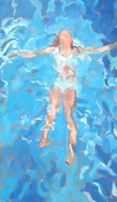 Jessica Dunn, 'Splash', 2007, original Painting Oil, 100 x 180  x 4 cm. 