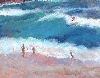 Jessica Dunn, 'Surfer', 2007, original Painting Oil, 92 x 73  x 2 cm. 