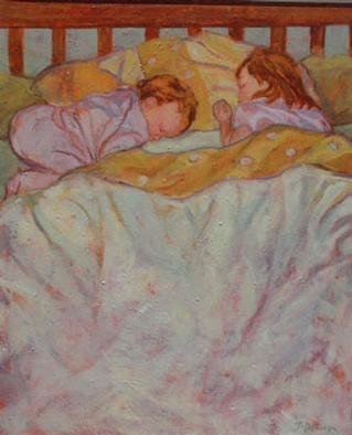 Jessica Dunn, 'Sweet Dreams', 2000, original Painting Oil, 60 x 73  cm. Artwork description: 2793 My children sleeping....