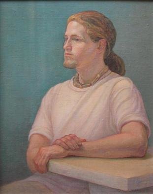 Judith Fritchman, 'Andy', 2002, original Painting Oil, 19 x 24  inches. Artwork description: 2307 A young man with dreams of an art career and travel. ...