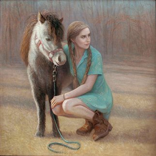 Judith Fritchman; Homecoming, 2016, Original Painting Oil, 30 x 30 inches. Artwork description: 241 A young college girl is reunited with her childhood friend. ...