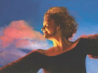 John Gamache, 'Amy Hendrickson Takes Flight', 2017, original Painting Oil, 24 x 18  x 2 inches. Artwork description: 2703 Singer, Song writer, Gitarist St.  Augustine.  FL...