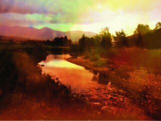John Gamache; Lucifer Creek, 2018, Original Painting Oil, 20 x 16 . Artwork description: 241 insperation of colorfull sunset, reflecting on the landscape. ...
