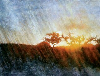 John Gamache, 'Snow Squall At Sunset', 2013, original Painting Oil, 16 x 12  inches. Artwork description: 2307  Oil on linen...