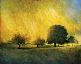John Gamache; Crepuscular Light, 2013, Original Painting Oil, 20 x 16 . Artwork description: 241 Painted enhanced color of an actual event. ...